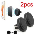 2x Magnetic Car Air Vent Dashboard Phone Holder Mount For Mobile Phone - Image 2