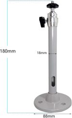 Adjustable Projector Ceiling Mount Bracket Silver 3.5kg Capacity - Image 6