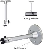 Adjustable Projector Ceiling Mount Bracket Silver 3.5kg Capacity - Image 8