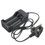 18650 Battery Charger Lithium UK Plug Adapter 2 Slot, 4 slots